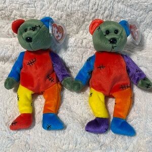 Very Rare frankenteddy TY beanie baby